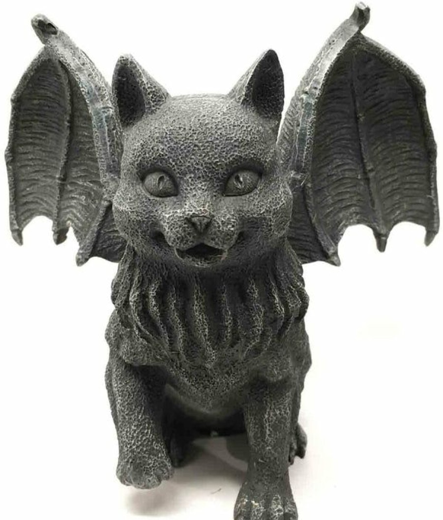 Styles * | Wholesale Gothic Gifts Bats Vampire Cat Gargoyle | Candle Holder