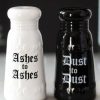 Homewares * | Cheapest Gothic Gifts Gothic Homewares Ashes To Ashes | Salt And Pepper Set