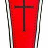 Homewares * | Promo Too Fast Apparel Gothic Homewares Red Coffin | Beach Towel