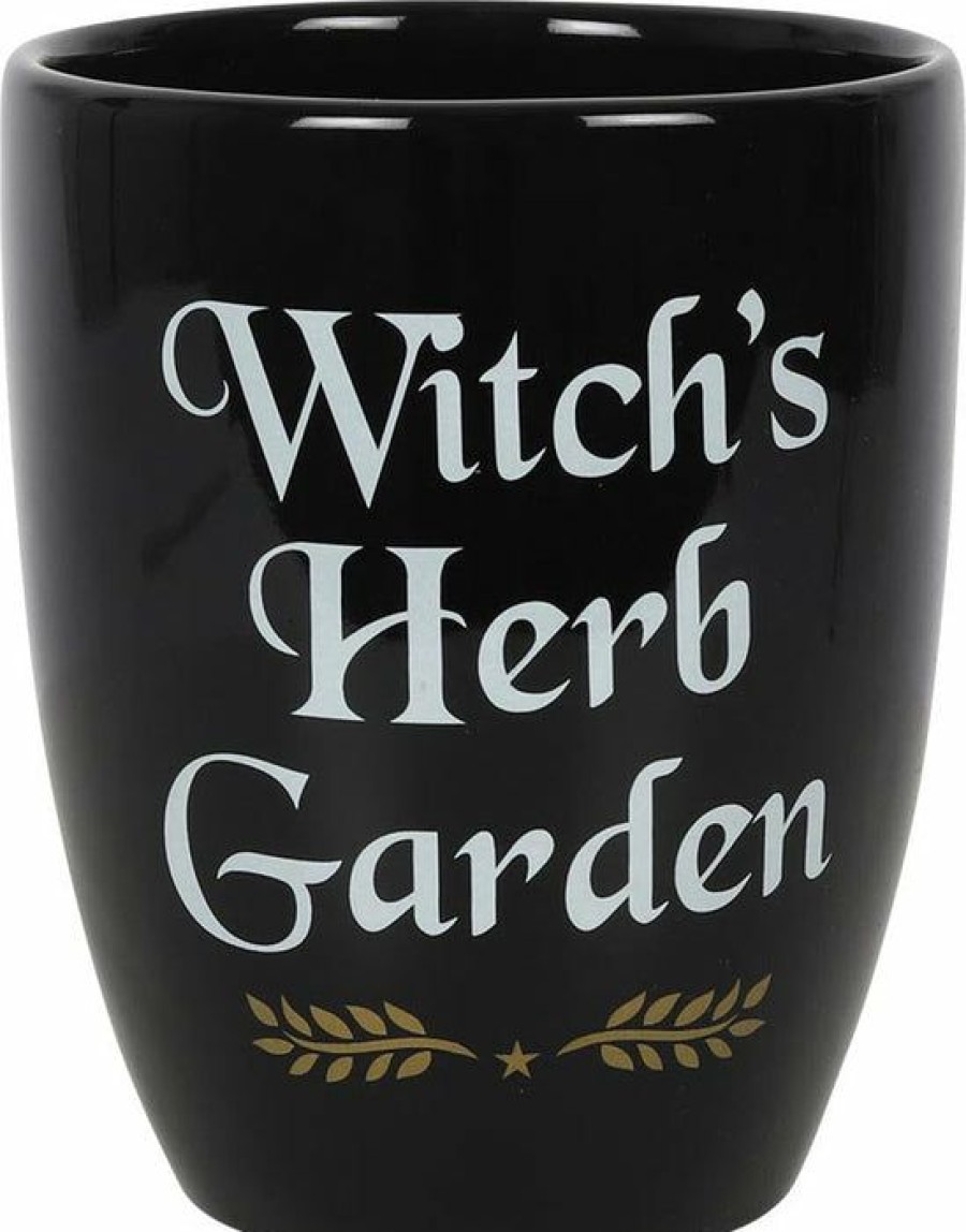 Accessories * | Promo Gothic Gifts All Witch'S Herb | Garden Plant Pot