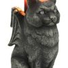 Styles * | Brand New Gothic Gifts Cats Cat Gargoyle | Candle Holder