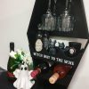 Styles * | Discount Gothic Gifts Halloween Coffin | Wine Shelf