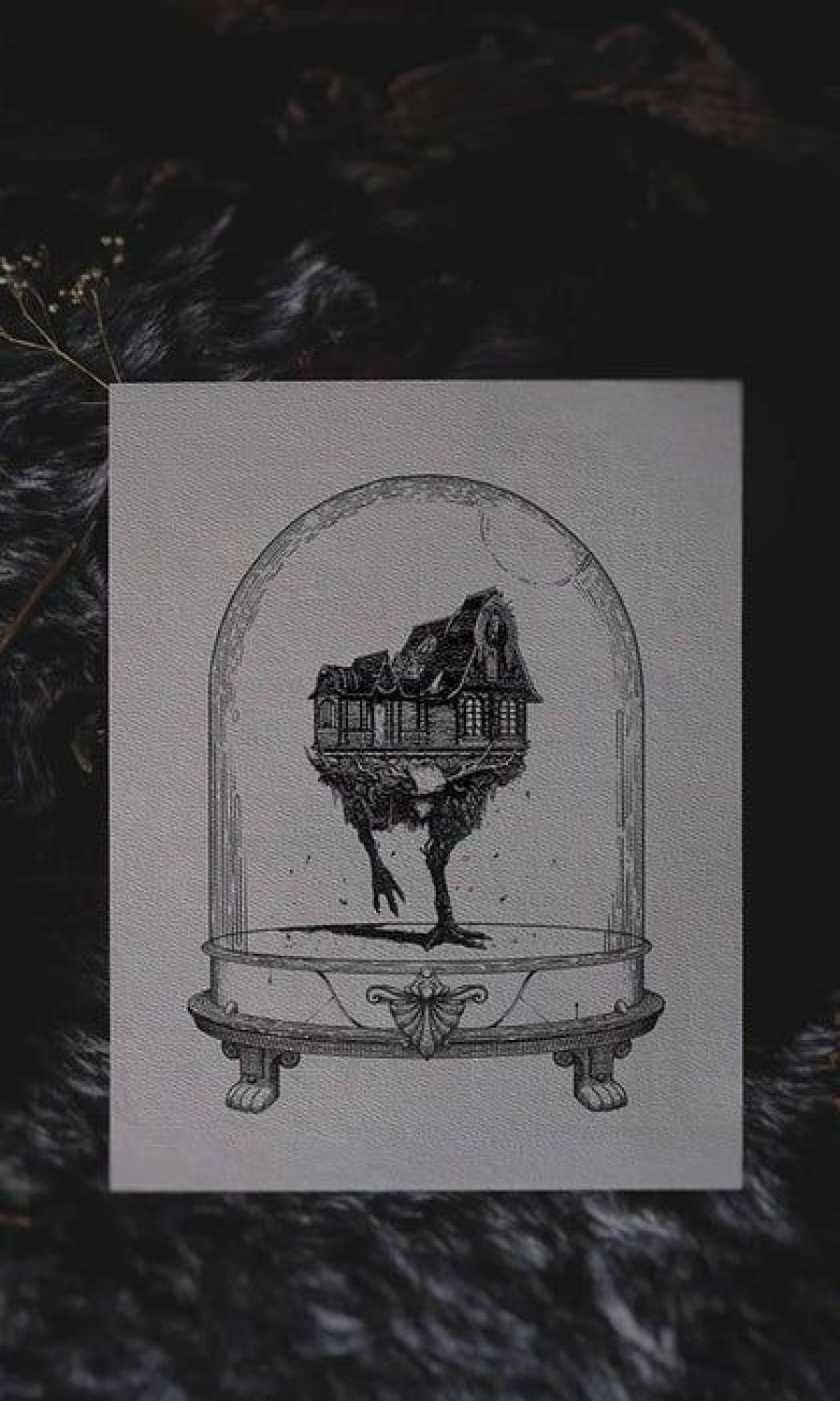 Styles * | Best Sale Lively Ghosts Halloween Baba Yaga: Houses Of Horror | Art Print