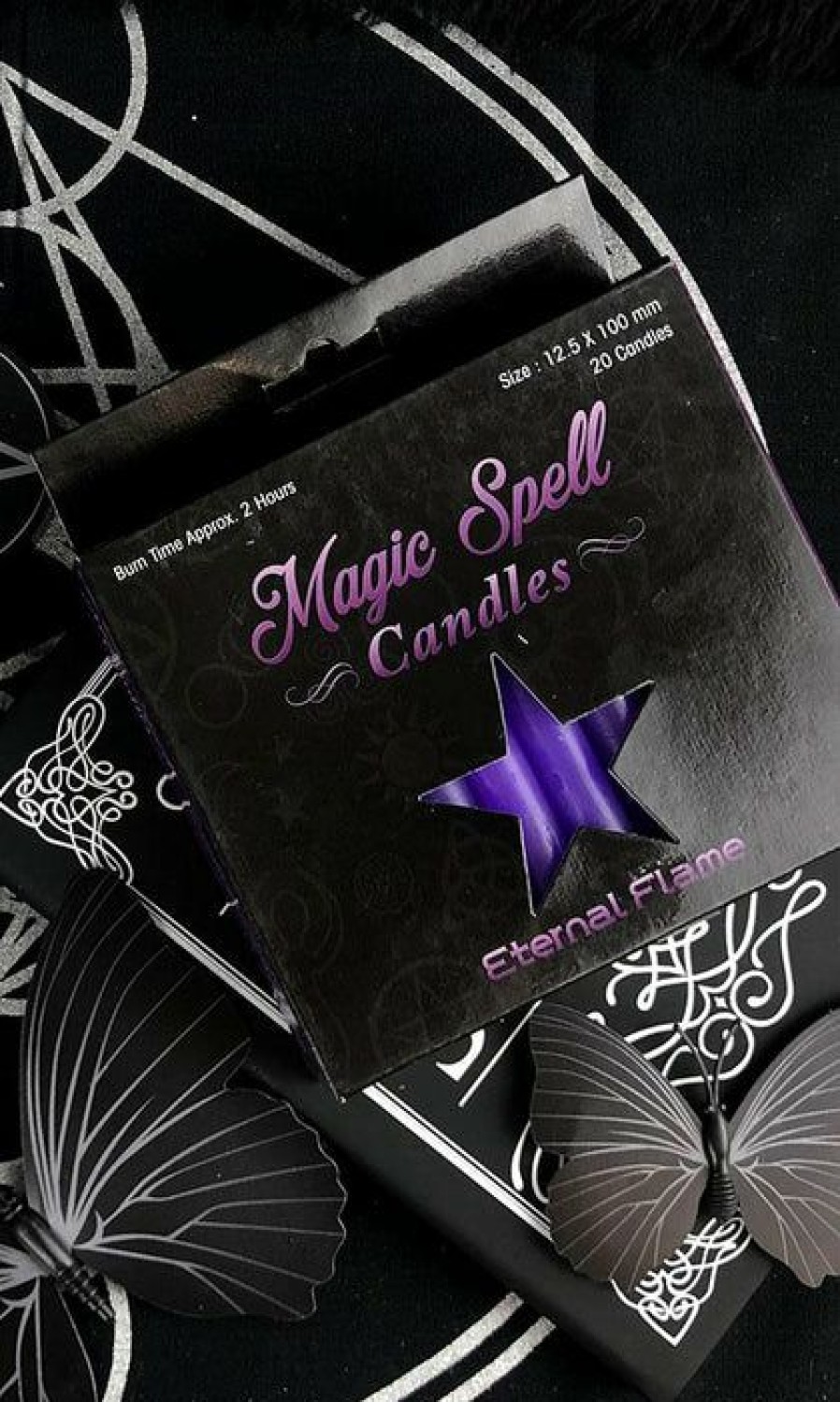 Homewares * | Brand New Magic Spell Candles Gothic Homewares Eternal Flame [Purple] | Spell Candle