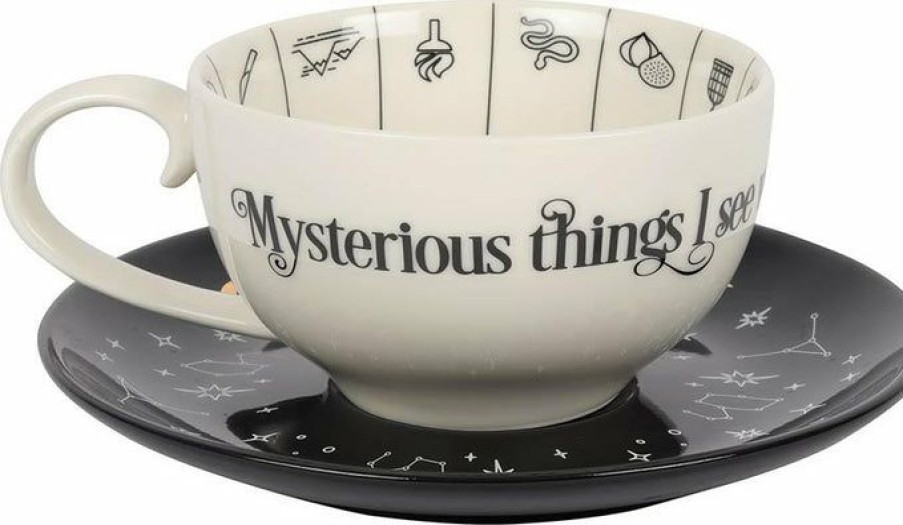 Homewares * | New Gothic Gifts Gothic Homewares Fortune Telling | Ceramic Teacup