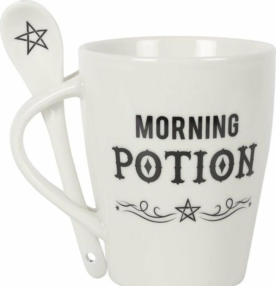 Styles * | Deals Gothic Gifts Witchcraft Morning Potion | Mug & Spoon Set