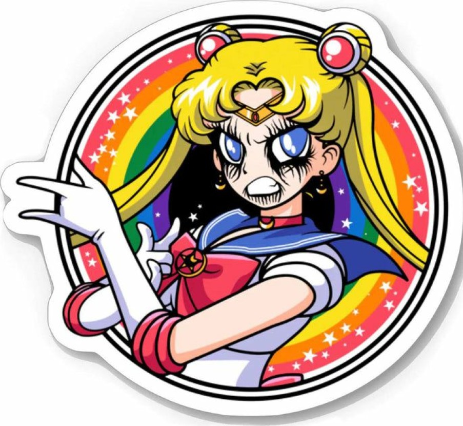 Pop Culture * | Cheap Vera'S Eyecandy Metal Sailor Moon | Cut Vinyl Sticker