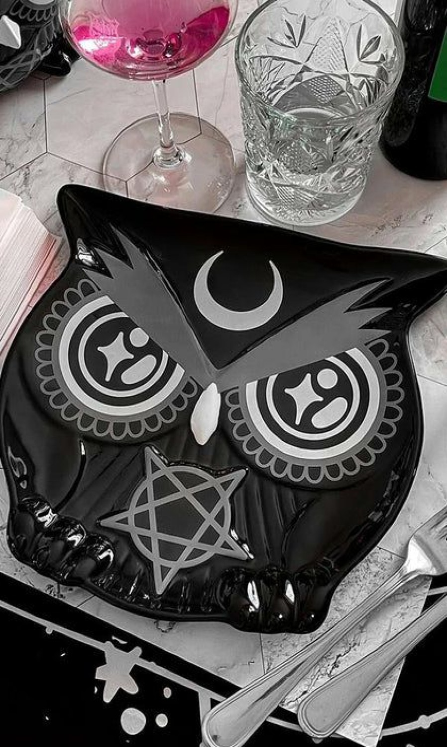 Styles * | Deals Killstar The Moon Owl | Dinner Plate"*