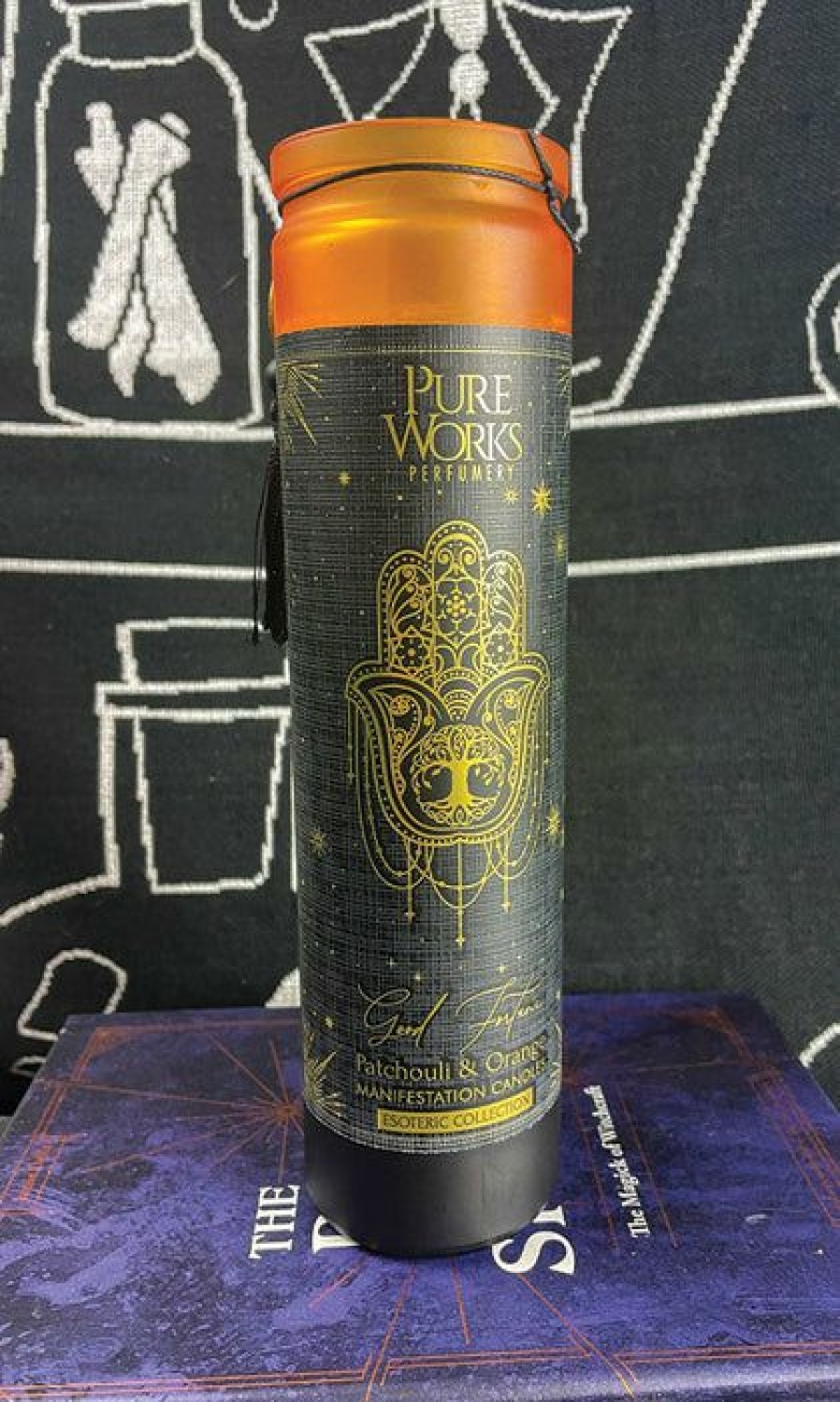 Homewares * | Top 10 Gothic Gifts Gothic Homewares Esoteric Manifestation [Patchouli & Orange] | Tall Candle