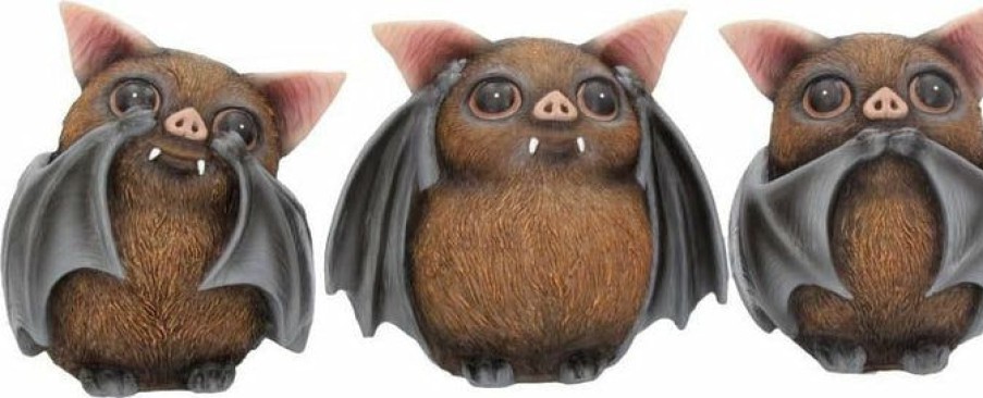 Styles * | Discount Nemesis Now Three Wise Bats | Figurine