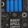 Homewares * | Brand New Magic Spell Candles Gothic Homewares Dark Blue Wisdom Spell | Candles [Pack Of 12]*