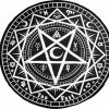 Homewares * | New Too Fast Apparel Gothic Homewares Pentagram Symbols | Beach Towel