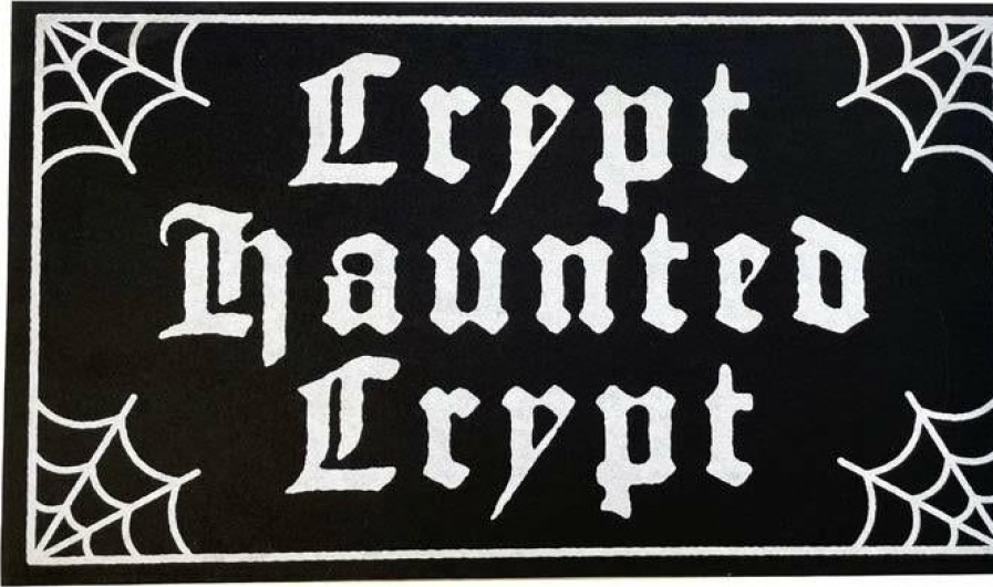 Homewares * | Best Deal Sourpuss Gothic Homewares Crypt Haunted Crypt | Doormat