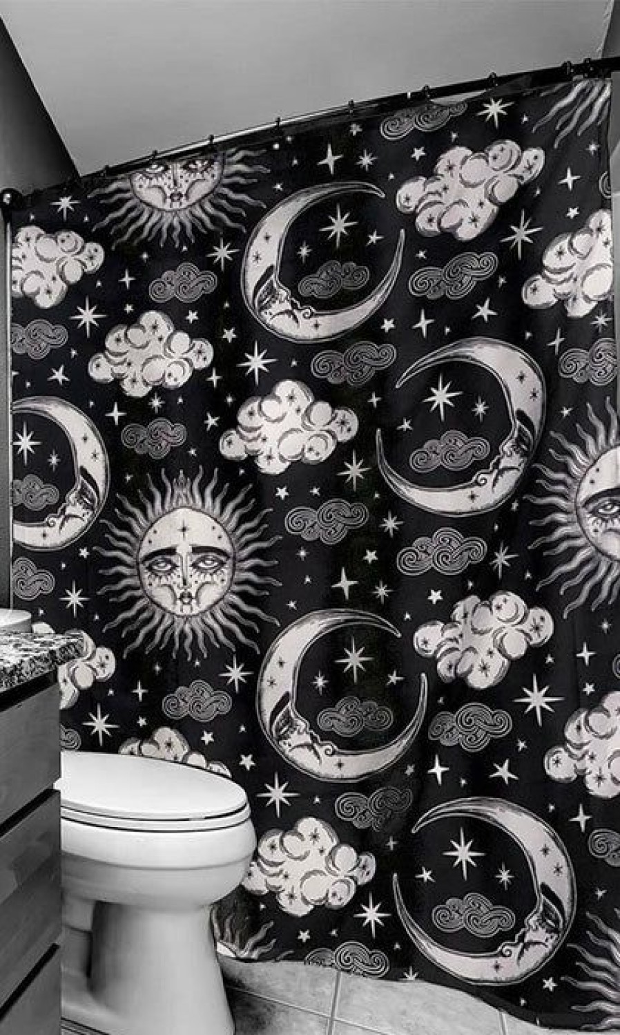 Homewares * | Buy Too Fast Apparel Gothic Homewares Xtra Celestial | Shower Curtain