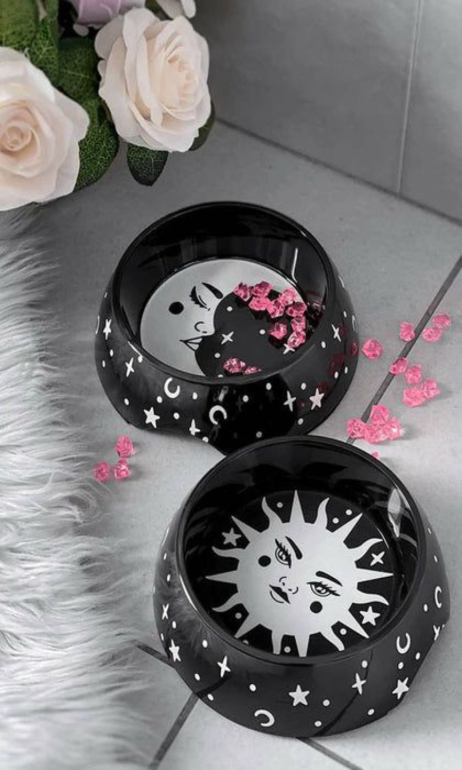 Homewares * | Hot Sale Killstar Gothic Homewares Cosmic | Pet Bowls"