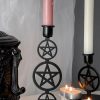 Homewares * | Cheap Killstar Gothic Homewares Pentagram [Medium] | Candlestick