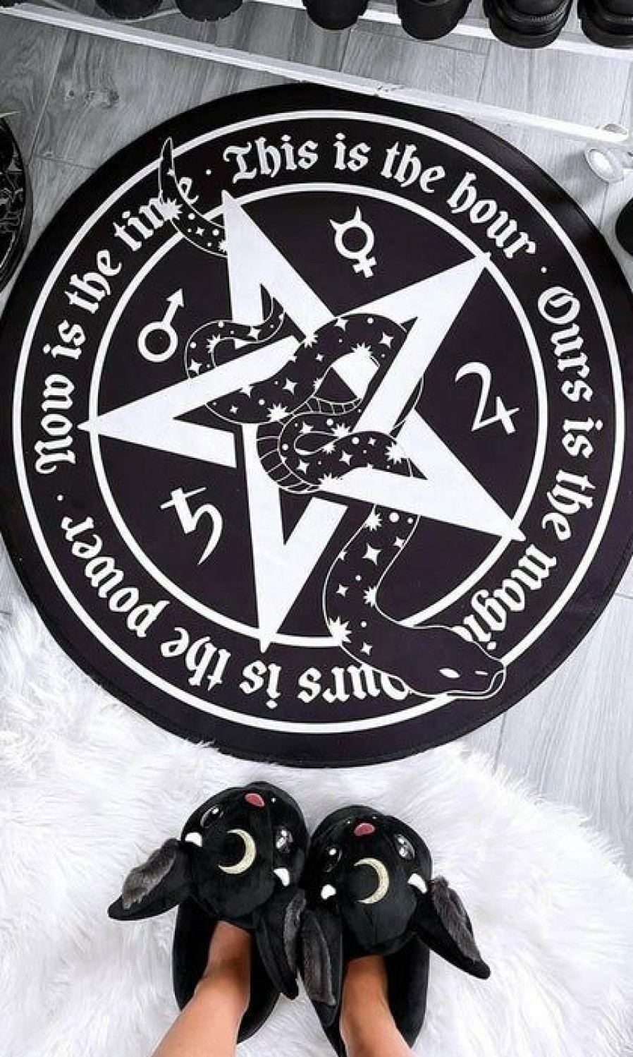 Homewares * | Outlet Killstar Gothic Homewares Witchy | Round Rug"