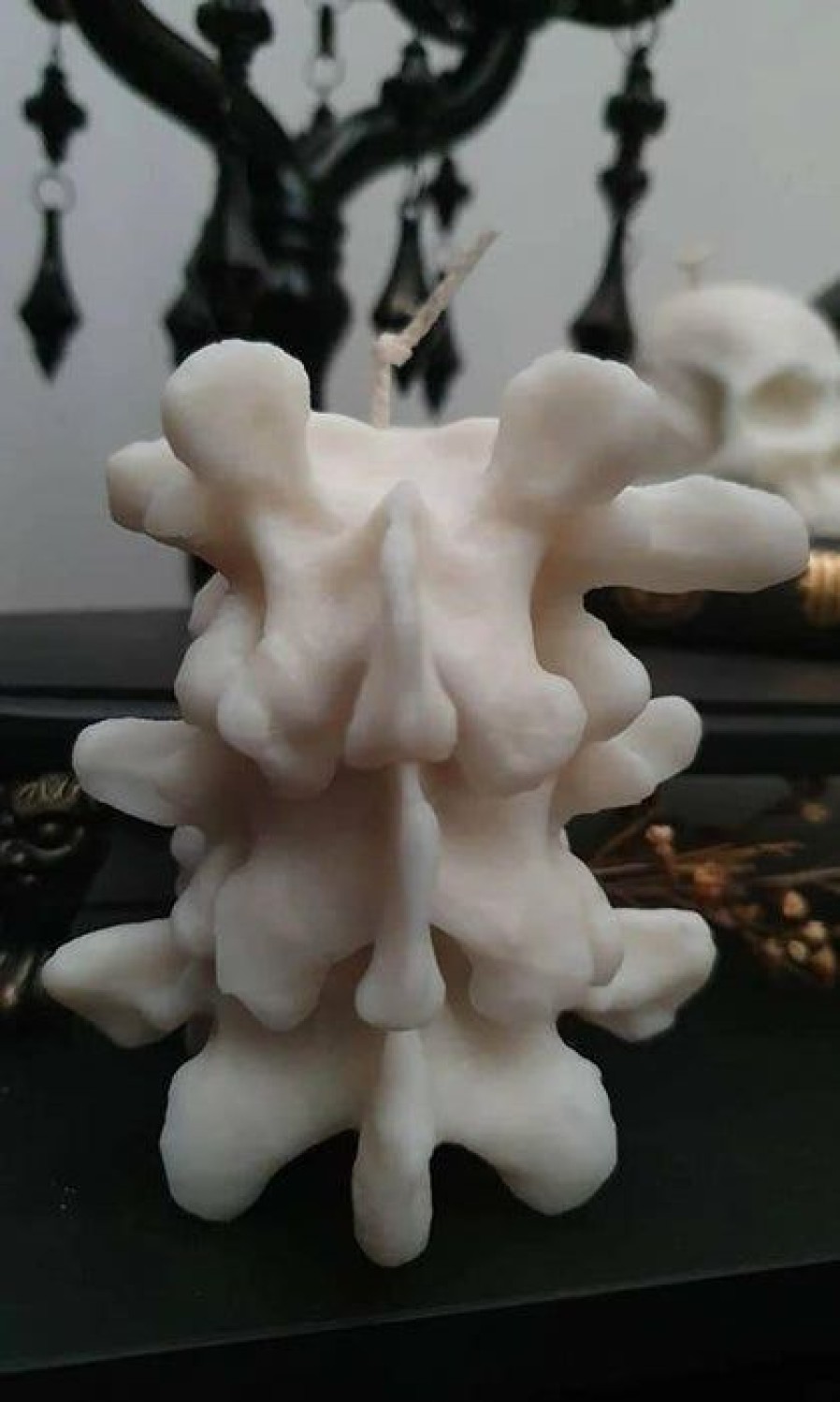 Homewares * | Best Pirce Wixcraft Candles Gothic Homewares Vertebrae | Candle`