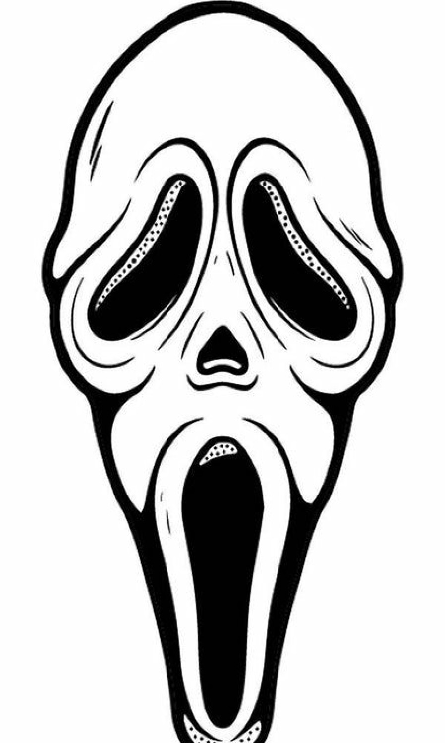 Homewares * | Top 10 Too Fast Apparel Gothic Homewares Scream Ghost Face Shaped | Beach Towel