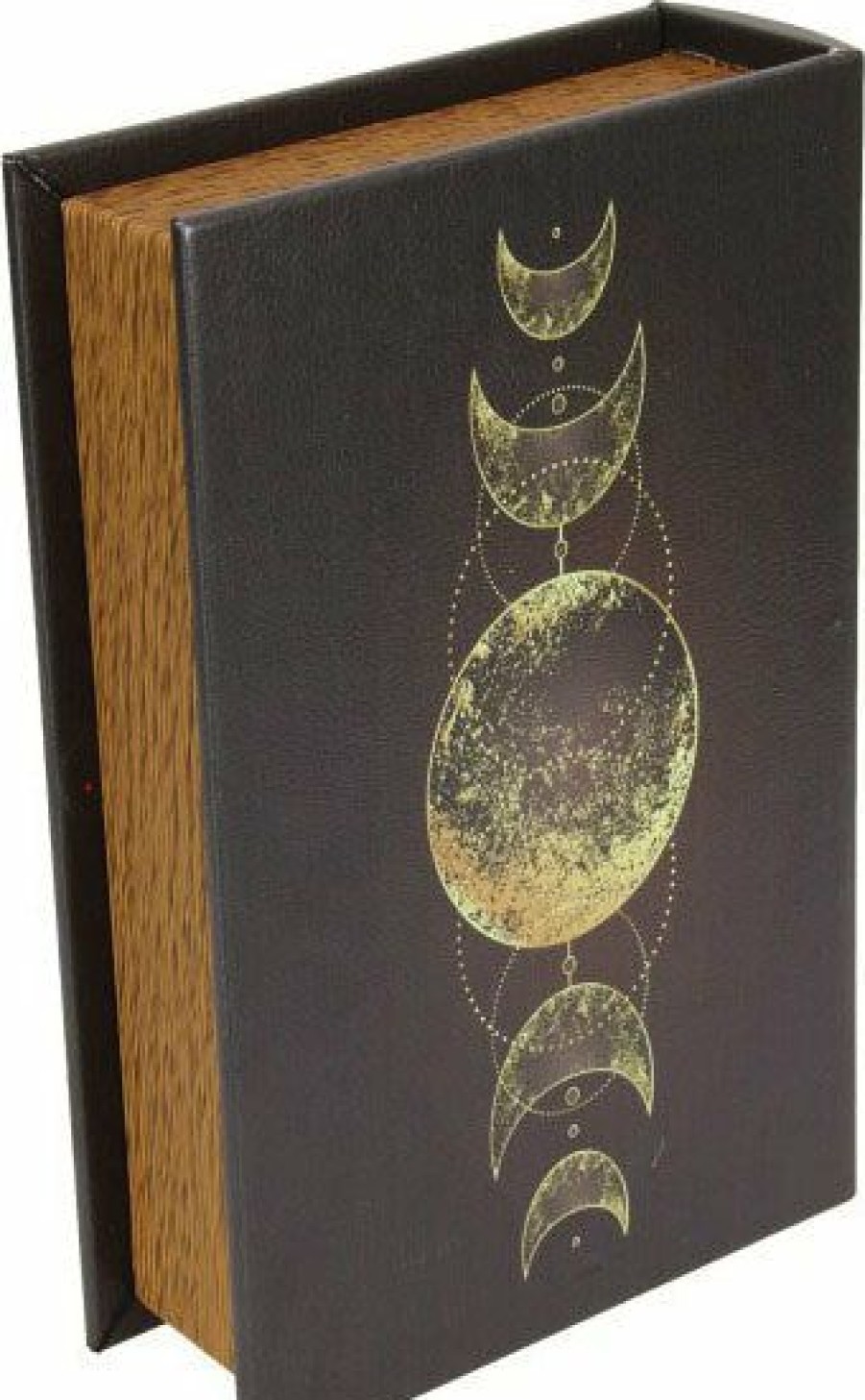 Homewares * | Brand New Gothic Gifts Gothic Homewares Gold Triple Moon | Book Box