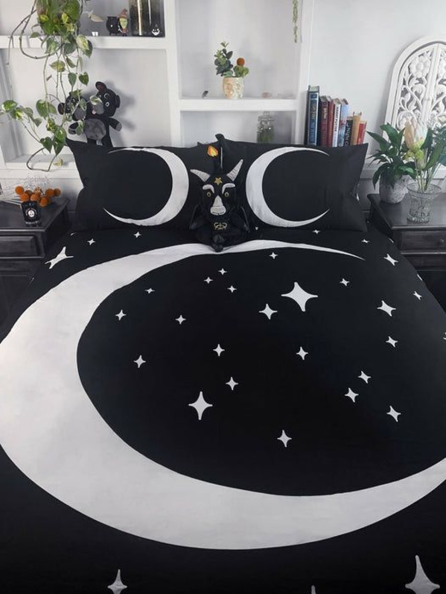 Styles * | Deals Hells Blankets The Moon Luna Magick | King Quilt Set