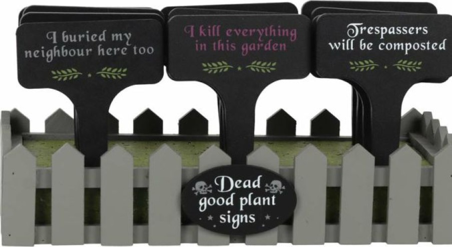 Accessories * | Best Deal Gothic Gifts All Dead Good | Plant Garden Marker Set