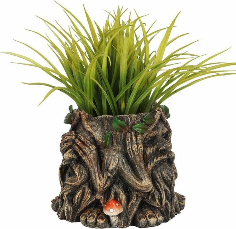 Accessories * | Cheapest Gothic Gifts All Green Man | Plant Pot