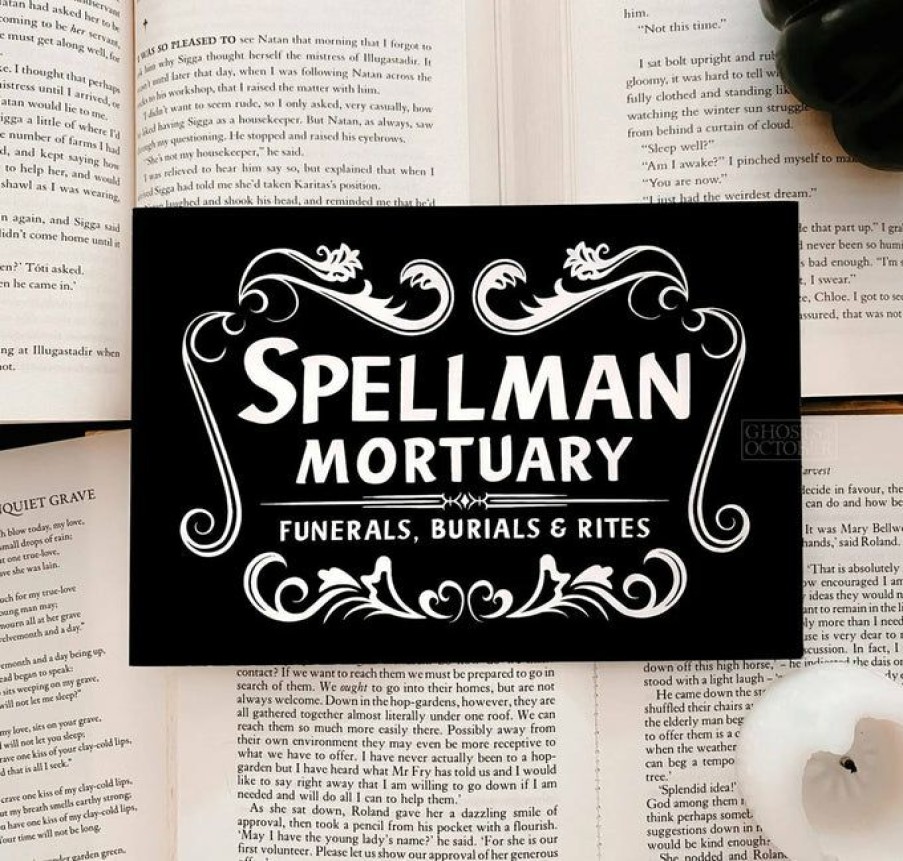 Accessories * | Cheapest Ghosts Of October All Spellman Mortuary [A5] | Print